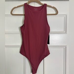 NWT Urban Heritage Pink Ribbed Tank Top Bodysuit. Size Small